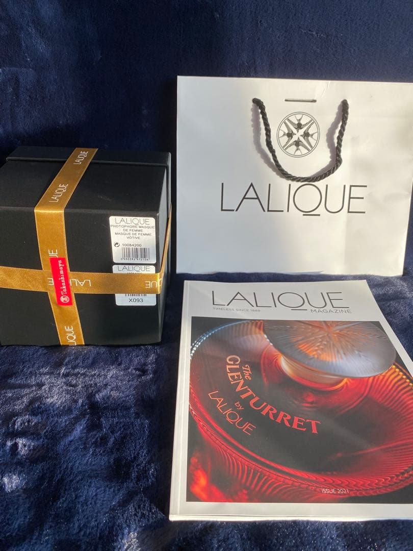 LALIQUE ラリック マスクド ファム キャンドル ホルダー