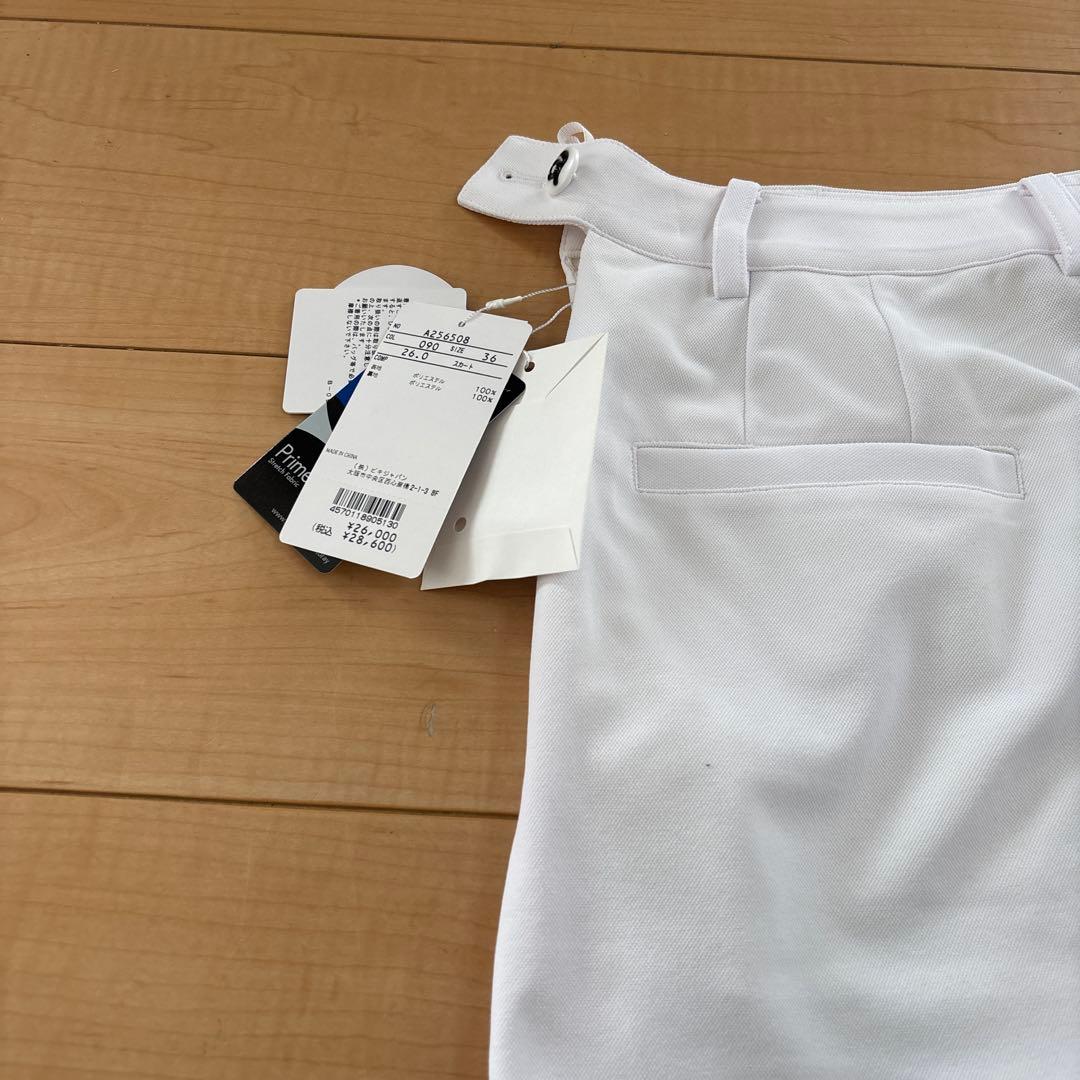 新品未使用　アルチビオ　ゴルフ　ウェア スカート 2023年春夏　ホワイト