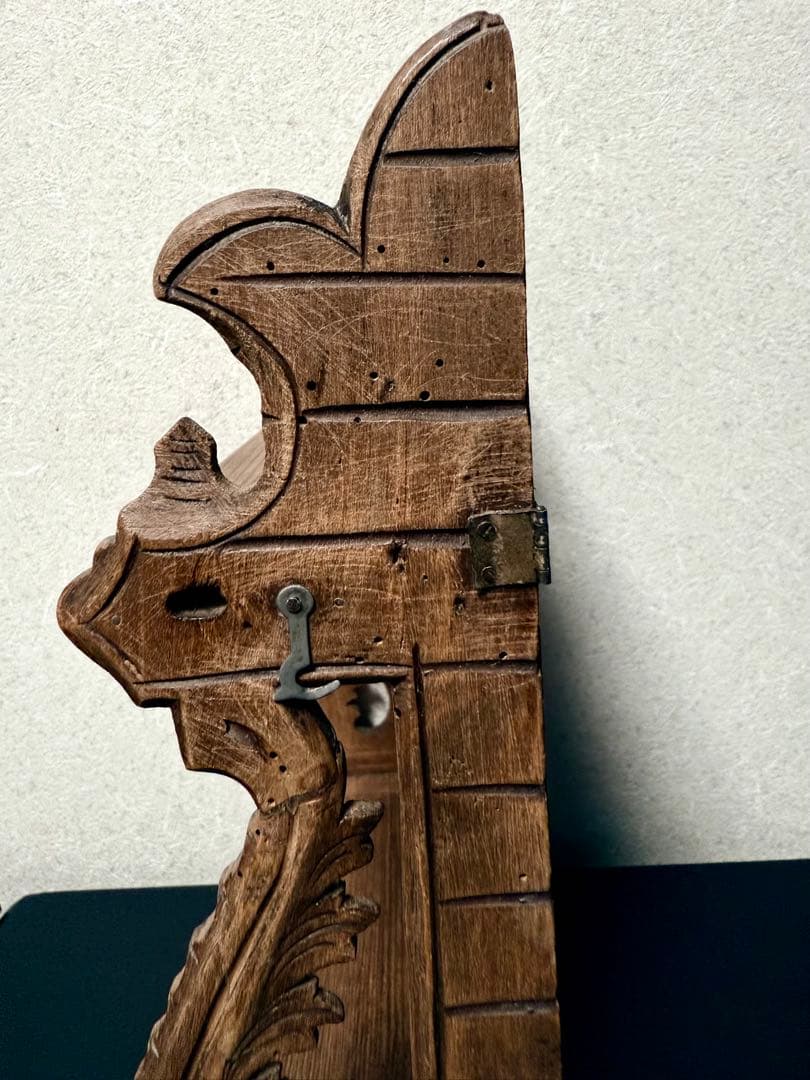 フランス　アンティーク　蚤の市　木棚　シェルフ　小棚　飾り棚