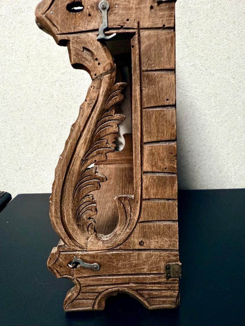 フランス　アンティーク　蚤の市　木棚　シェルフ　小棚　飾り棚