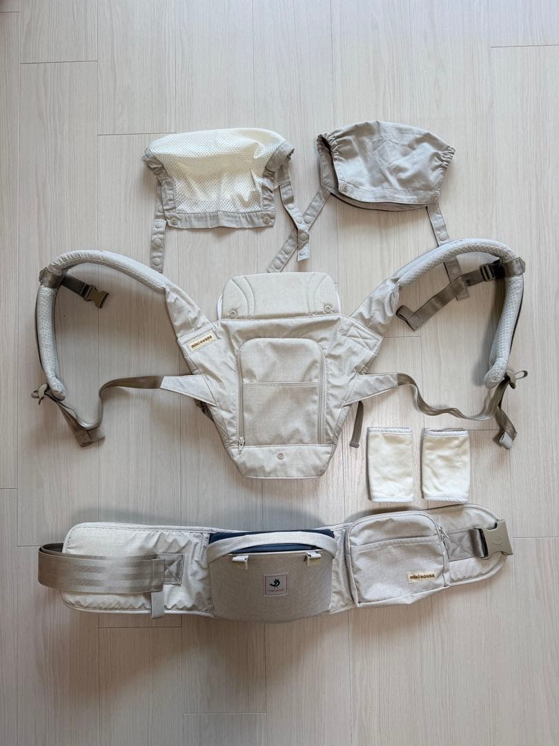 MIKI HOUSE×POGNAE ヒップシート 抱っこ紐　ベビーキャリア