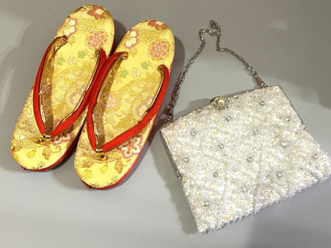 七五三　7歳　正絹　絞り　着物　フルセット　赤