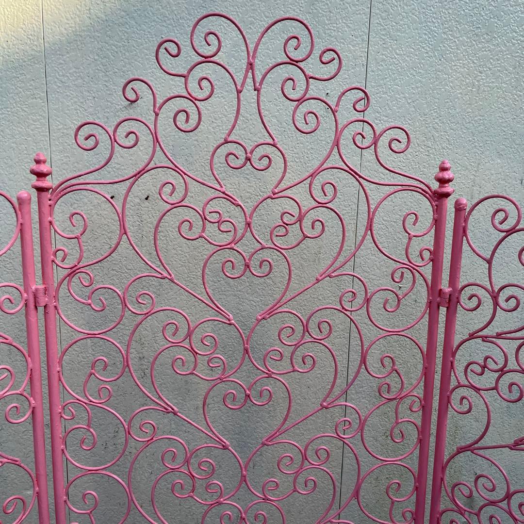 アンティーク　アイアンパーテション　3パネル　リペア