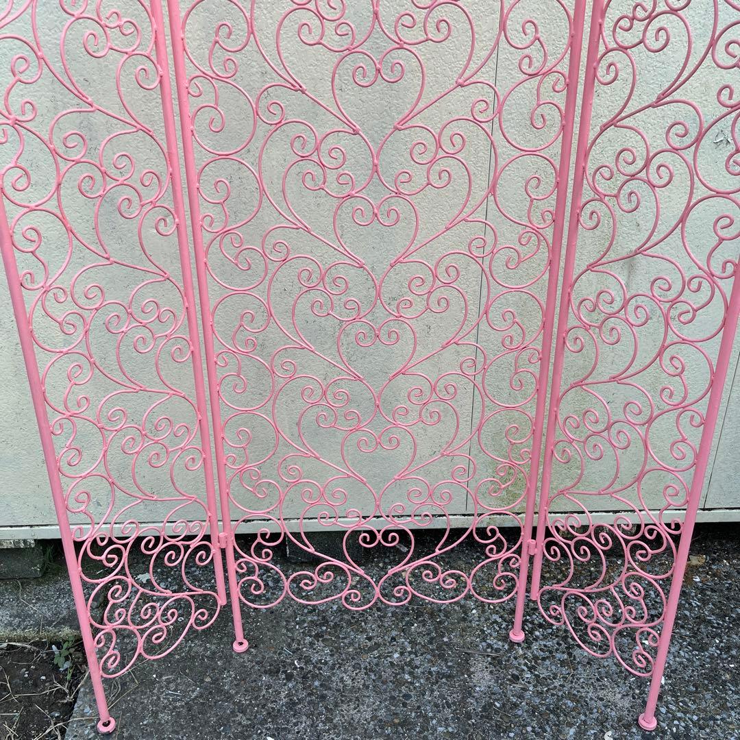 アンティーク　アイアンパーテション　3パネル　リペア