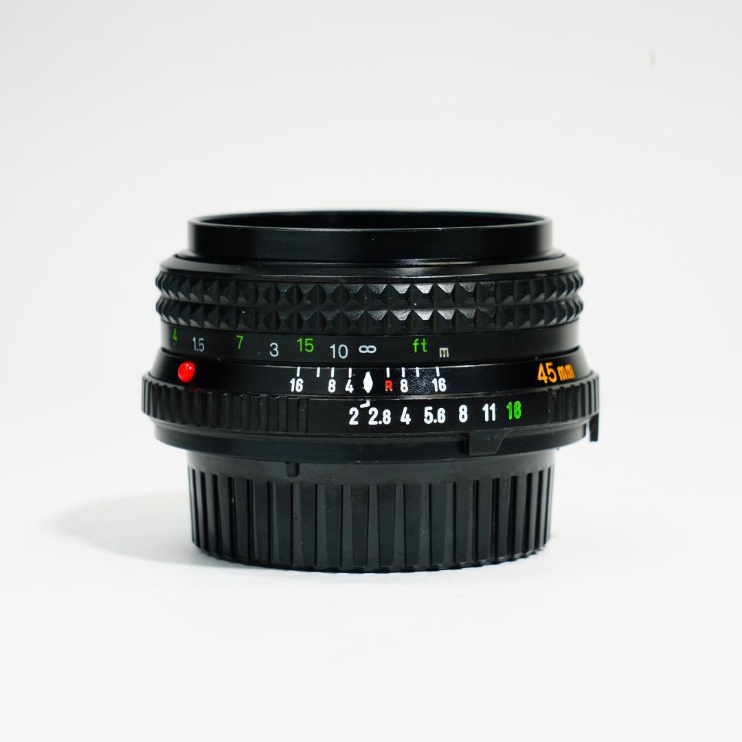 【美品】動作◎ ミノルタ MD ROKKOR 45mm F2 937
