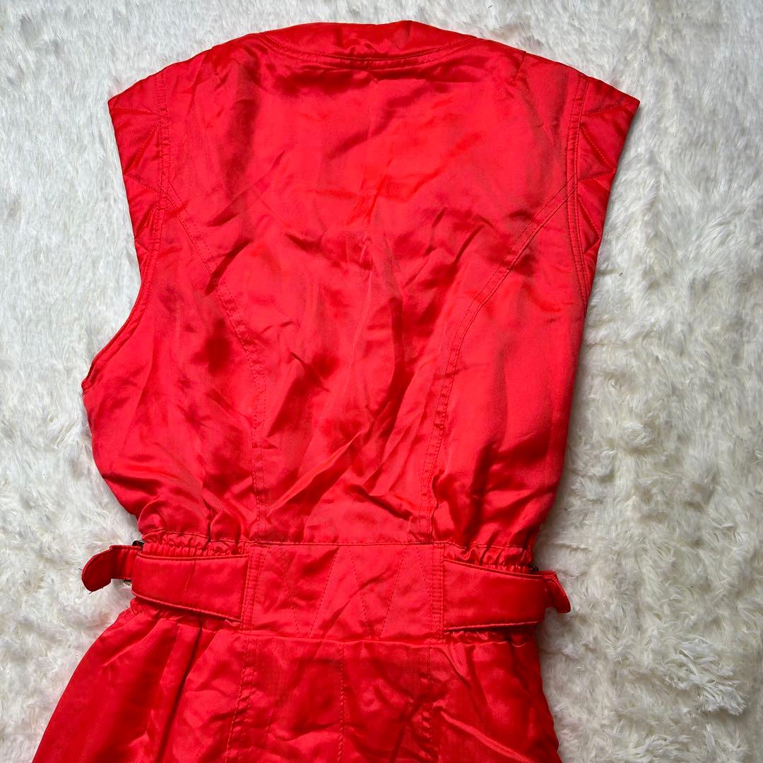 Ellesse スキーウェア スノボ 上下セット 金ボタンバックル オレンジ