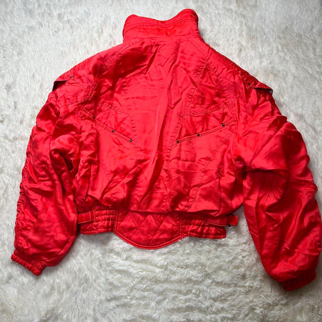 Ellesse スキーウェア スノボ 上下セット 金ボタンバックル オレンジ