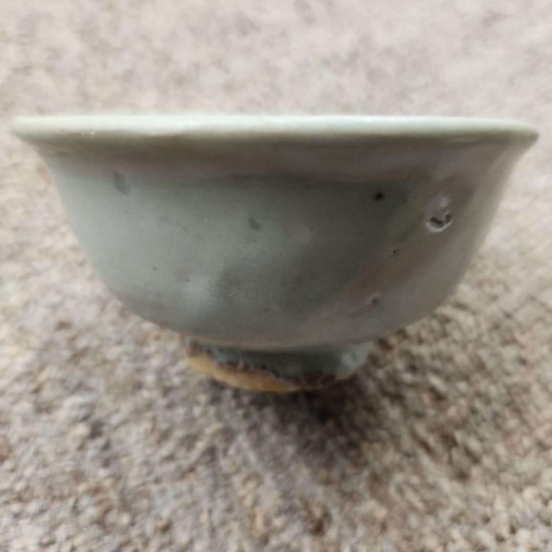 韓国李朝後期白磁椀と台