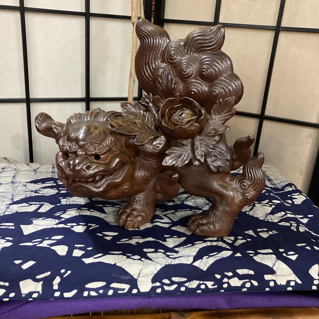 古備前骨董美術品珍品です❣️初売りです❣️希少ボタン獅子銘有り❣️