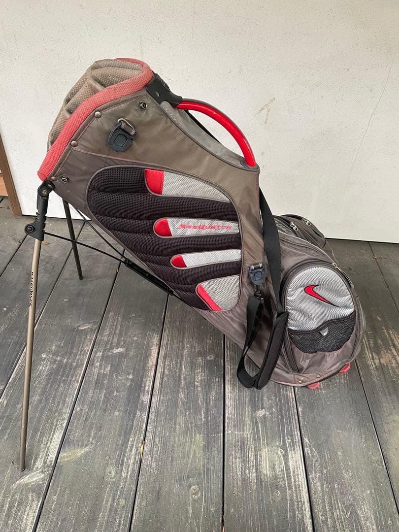 Nike ゴルフスタンドバッグ グレー/レッド