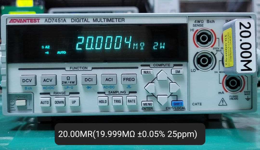 動作良好 ADVANTEST AD7451A デジタルマルチメーター