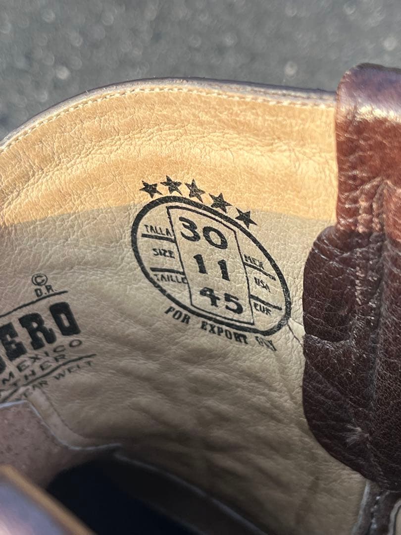 【値下げ中】pistolero ウエスタンブーツ us11 29.0