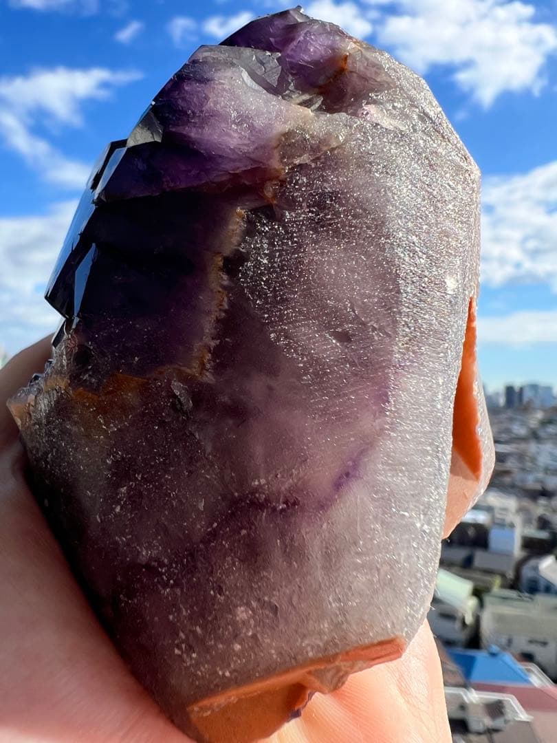 週末限定価格✨美✨希少石✨宝石質 オーラライト23 美しい神殿型原石✨導きの石