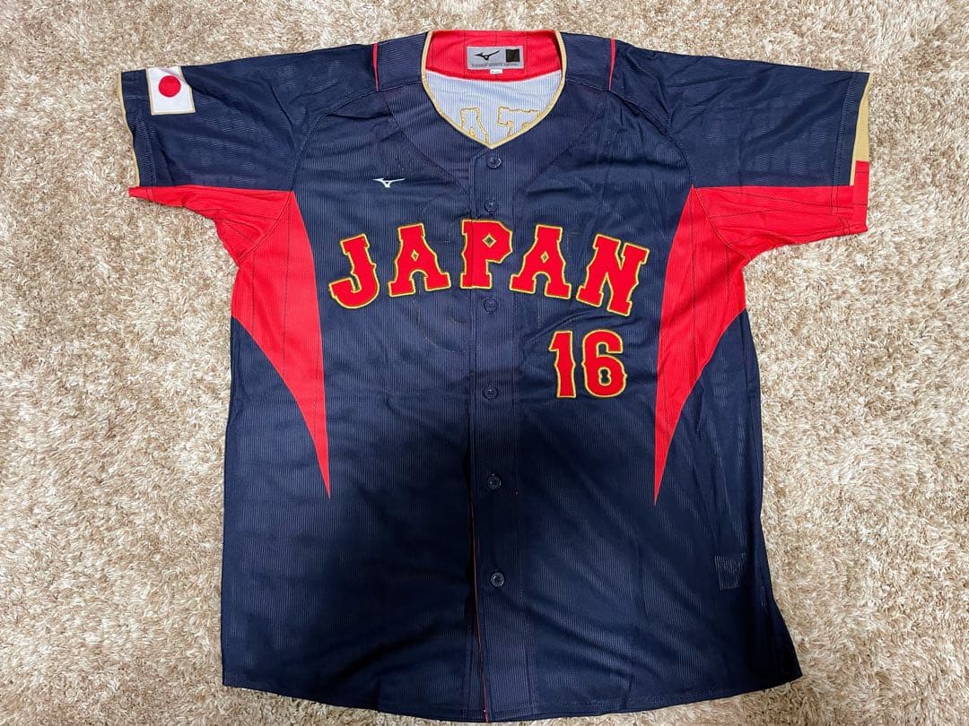 大谷翔平 侍JAPAN ユニホームWBCビジター刺繍タイプ