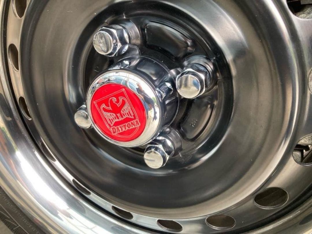 スチールホイール4本 ムーンアイズトリムリング デイトナ センターキャップセット