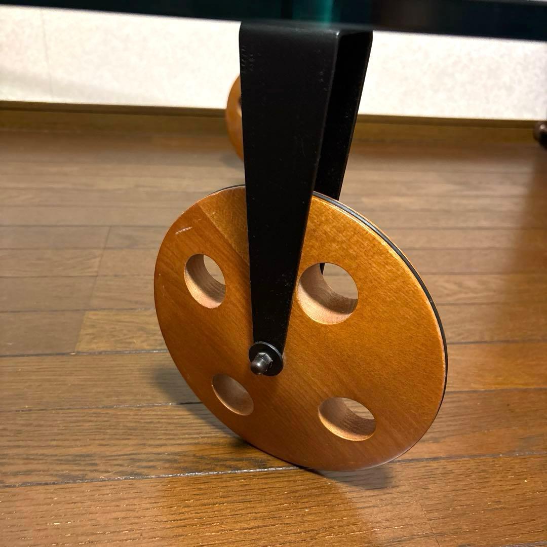 【良品】※直接お渡しのみ イタリア製 ガラストップ コーヒーテーブル