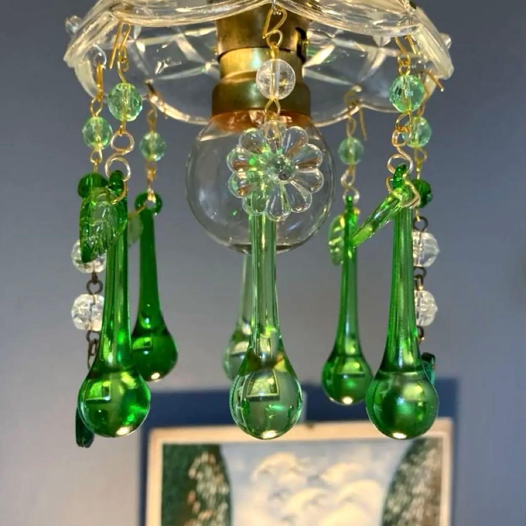 ミニシャンデリア（Forest）　1920年　フランスアンティーク　ランプ