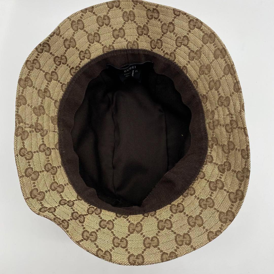 GUCCI グッチ　GG柄　 バケットハット　Lサイズ　帽子