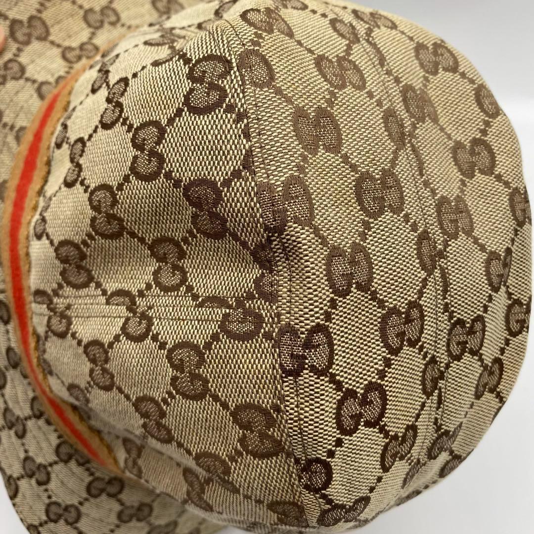 GUCCI グッチ　GG柄　 バケットハット　Lサイズ　帽子