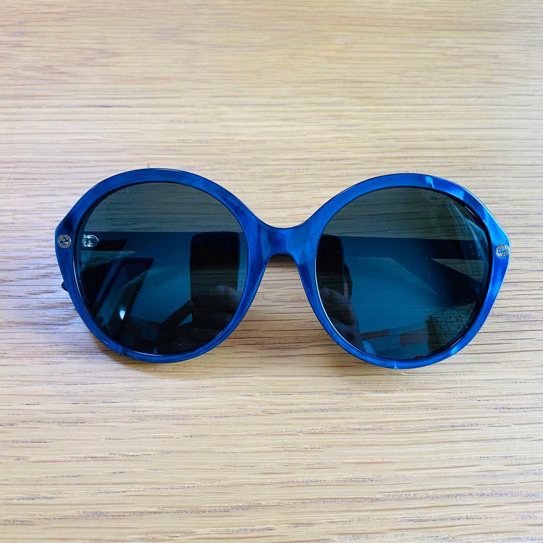 GUCCI 正規品 イタリア製 GG0023SA 青 ブルー サングラス グッチ