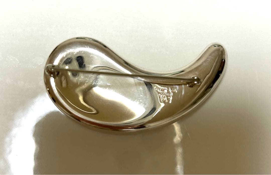 希少　「美品」ティファニーラージ　ティアドロップブローチ　925