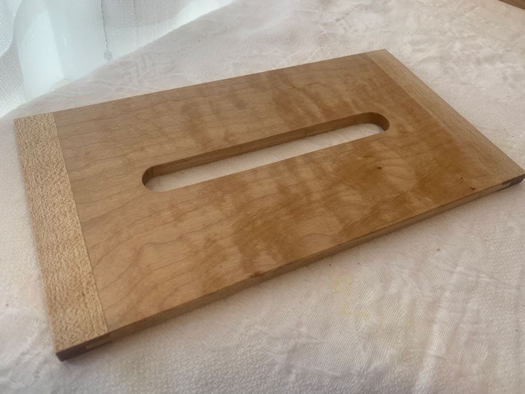 【MUKU】職人限定製作✨高級木材・楓✨木製ティッシュボックス ①