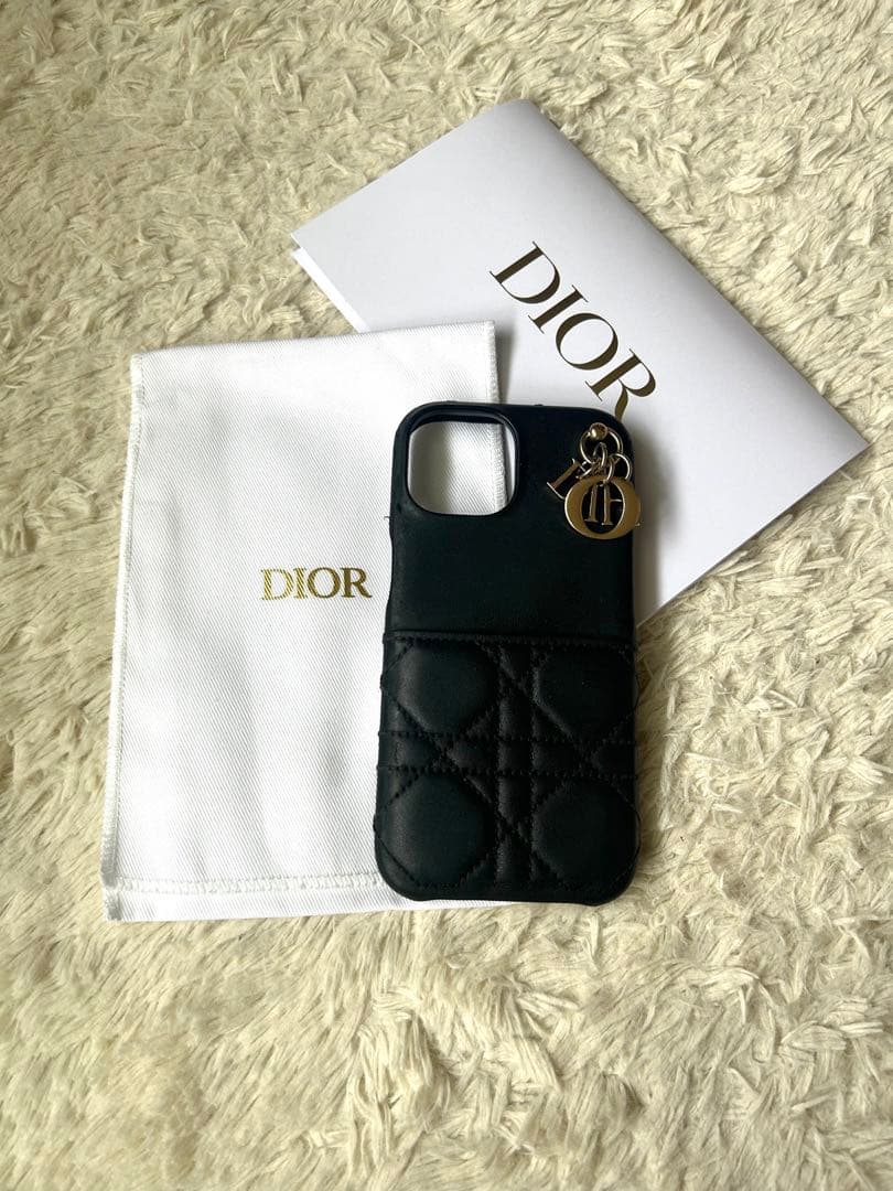 Lady Dior iPhone 15ケース　黒