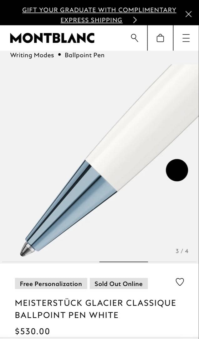 【けい様】モンブラン mst glacier BP ホワイト