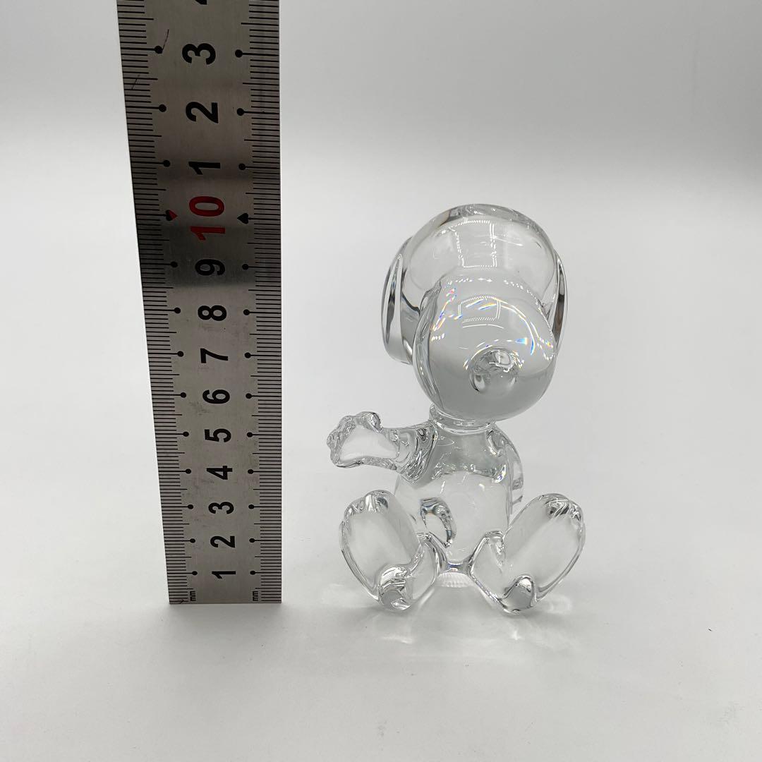 バカラ Baccarat スヌーピー オブジェ クリスタル 箱付き