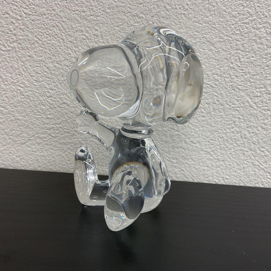 バカラ Baccarat スヌーピー オブジェ クリスタル 箱付き