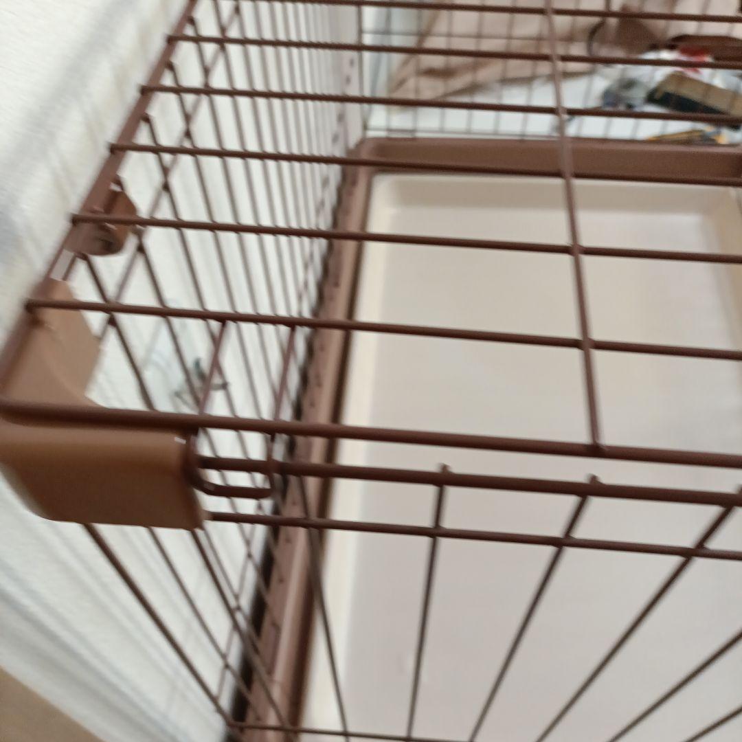 リッチェル ペット用 お掃除簡単サークル 90cm x 60cmブラウン【美品】