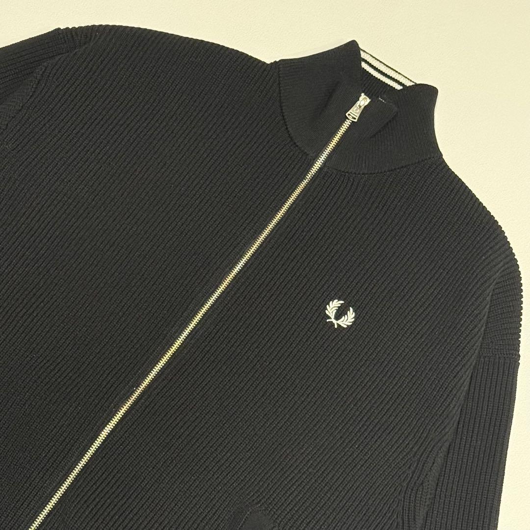 極美品 ビームス別注 フレッドペリー ドライバーズニット 黒 Mサイズ