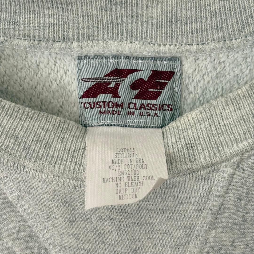 90s ビンテージ usa製 ラグラン スウェット 前V