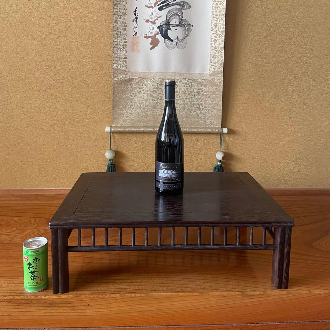 【唐木】鉄刀木（たがやさん)[高級] 花台 盆栽台 飾り台 天然木 ビンテージ品