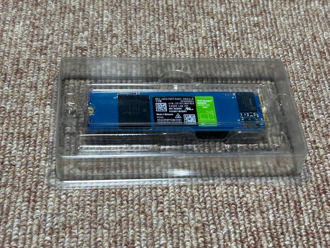 m.2 SSD 1TB WD SN350 NVMe 動作品 高速 ゲーミング