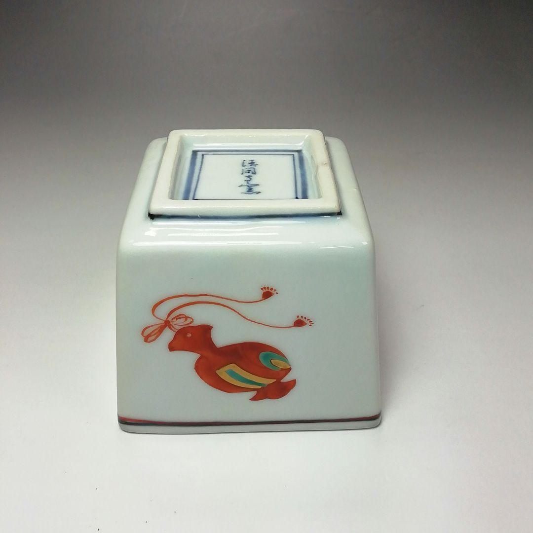 Ｓ３３２　茶器　『色絵宝づくし画』『替茶器』『京焼』『清閑寺窯　杉田祥平造』共箱