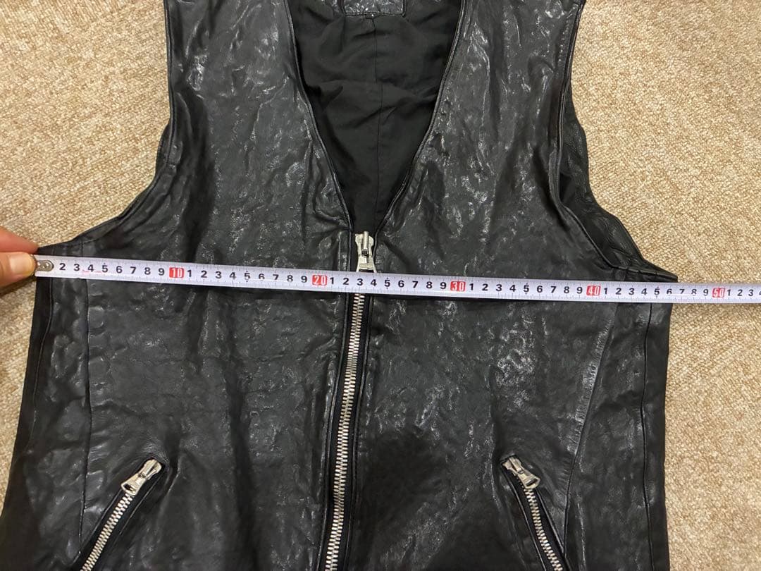 バックラッシュFRENCH SHOULDER GARMENT-DYED VEST