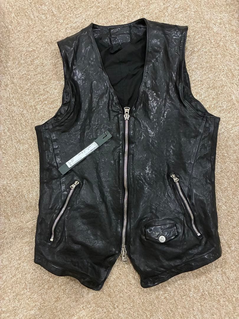 バックラッシュFRENCH SHOULDER GARMENT-DYED VEST