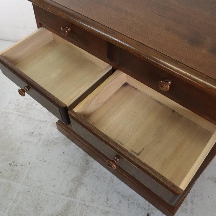 葉山ガーデン オーク材 収納付き カウンターテーブル 幅90cm ホームバー