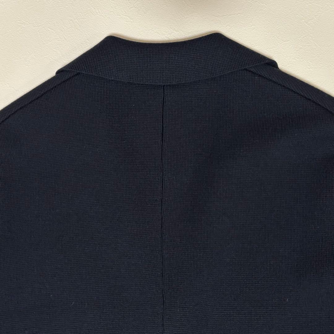 991サルタンウール ニットジャケット ネイビー 48 M相当 定価10.8万