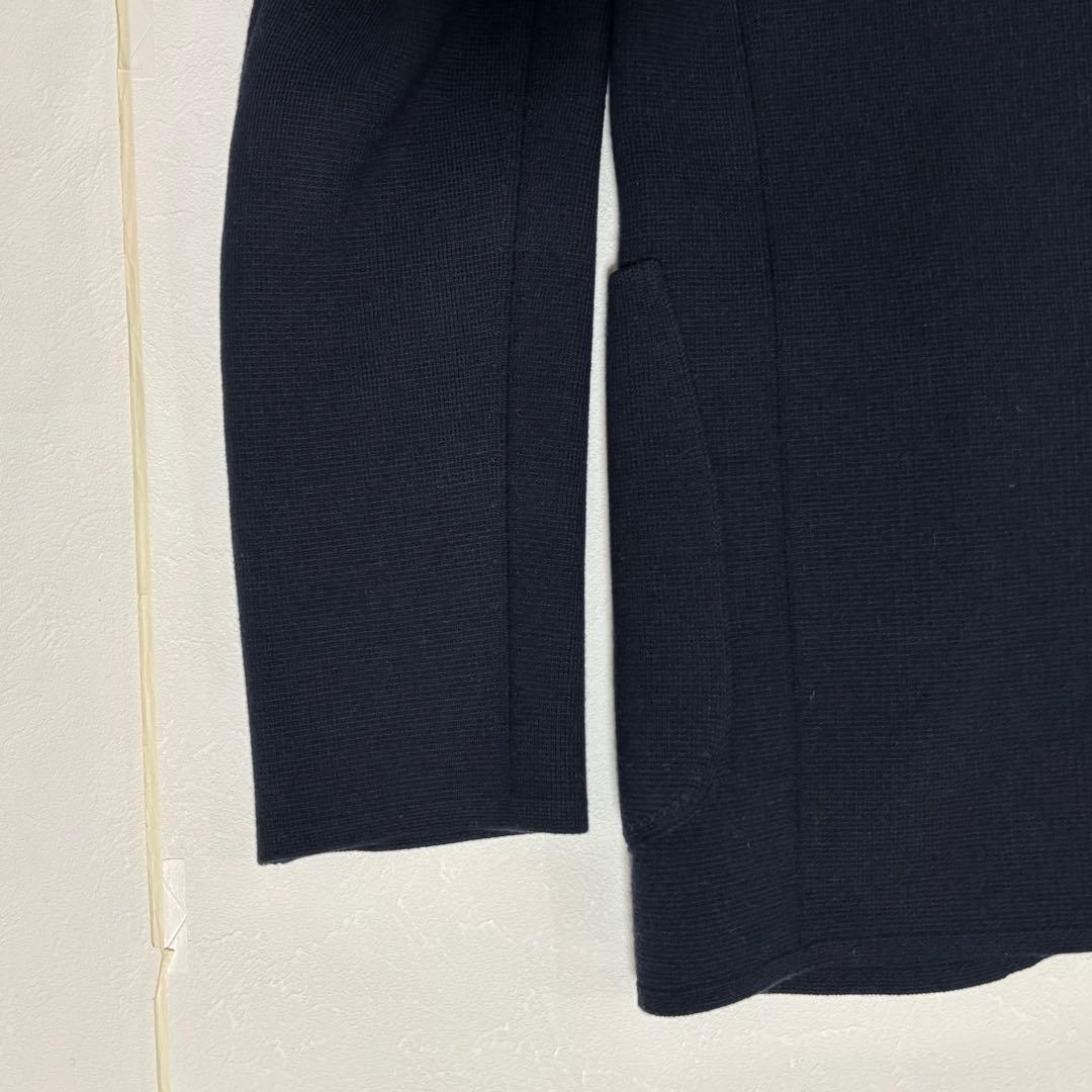 991サルタンウール ニットジャケット ネイビー 48 M相当 定価10.8万