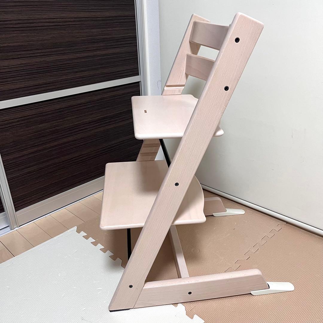 【新型】シリアル5　ストッケ トリップトラップホワイトウォッシュ