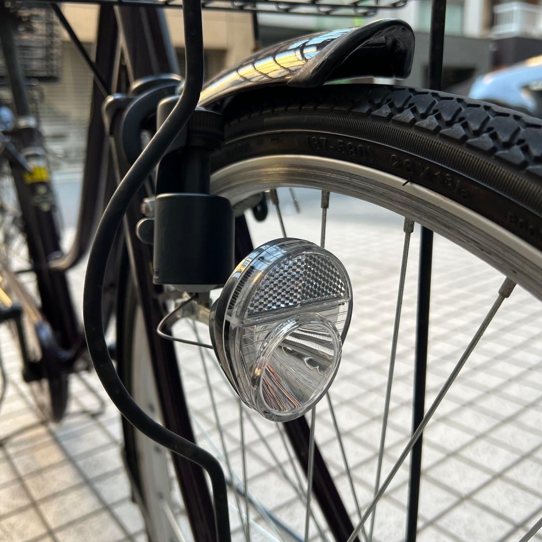 ★東京台東区 引取り限定★美品★ママチャリ　26㌅　自転車　カゴ付き