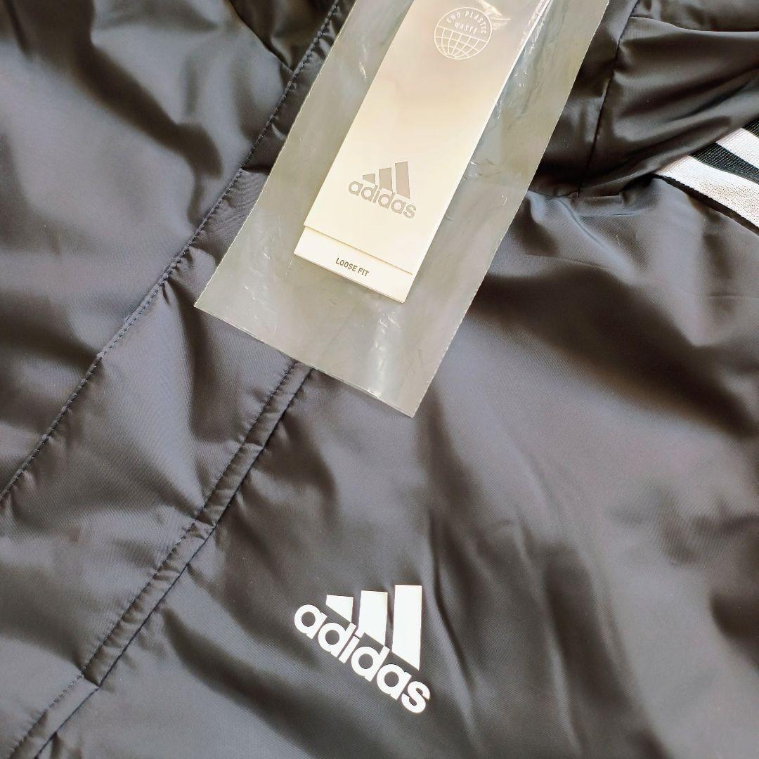 アディダス サッカー ベンチコート ライトインサレーテッド ロングコート 2XL
