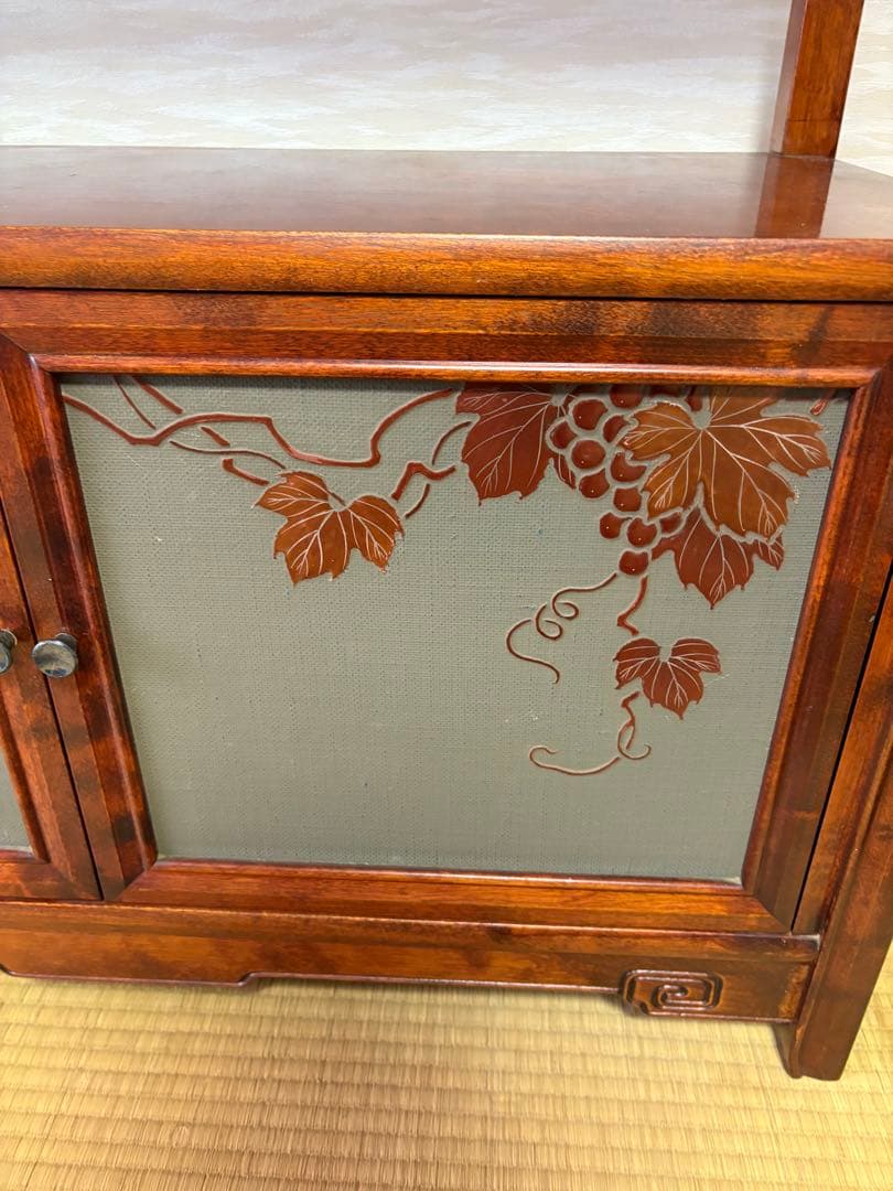 最高級 森繁家具 モリシゲ うるし塗装　 MORISHIGE 飾り棚