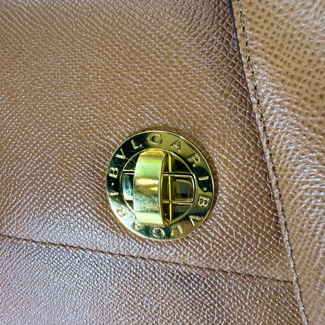 ブルガリ　BVLGARI レザー　ショルダーバッグ　ブラウン　225