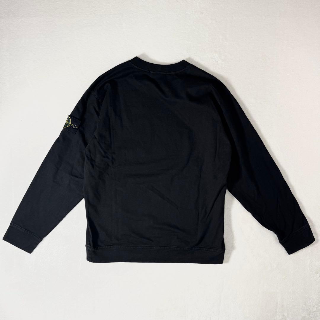 ストーンアイランド クルーネックスウェット ブラック S