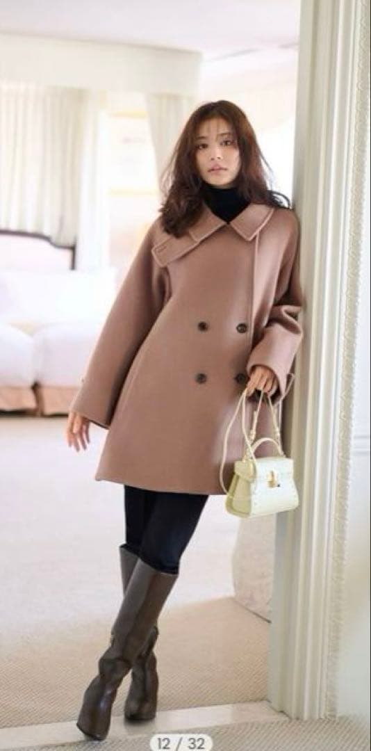 完売品　正規品新作セルフォード　Aラインウールミドルコート