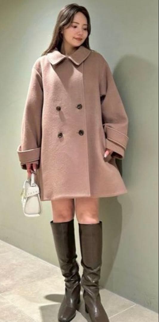 完売品　正規品新作セルフォード　Aラインウールミドルコート