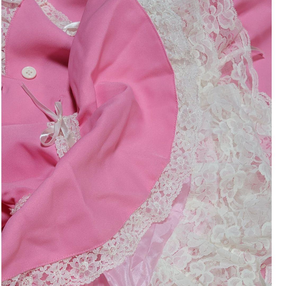 【美品】Good Lockピンク 大えりゴスロリロリータ上下セットYコスプレ衣装